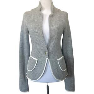 Anthropologie Moth Jacket Blakely Marled Blazer Gray Knit Women’s Sz S